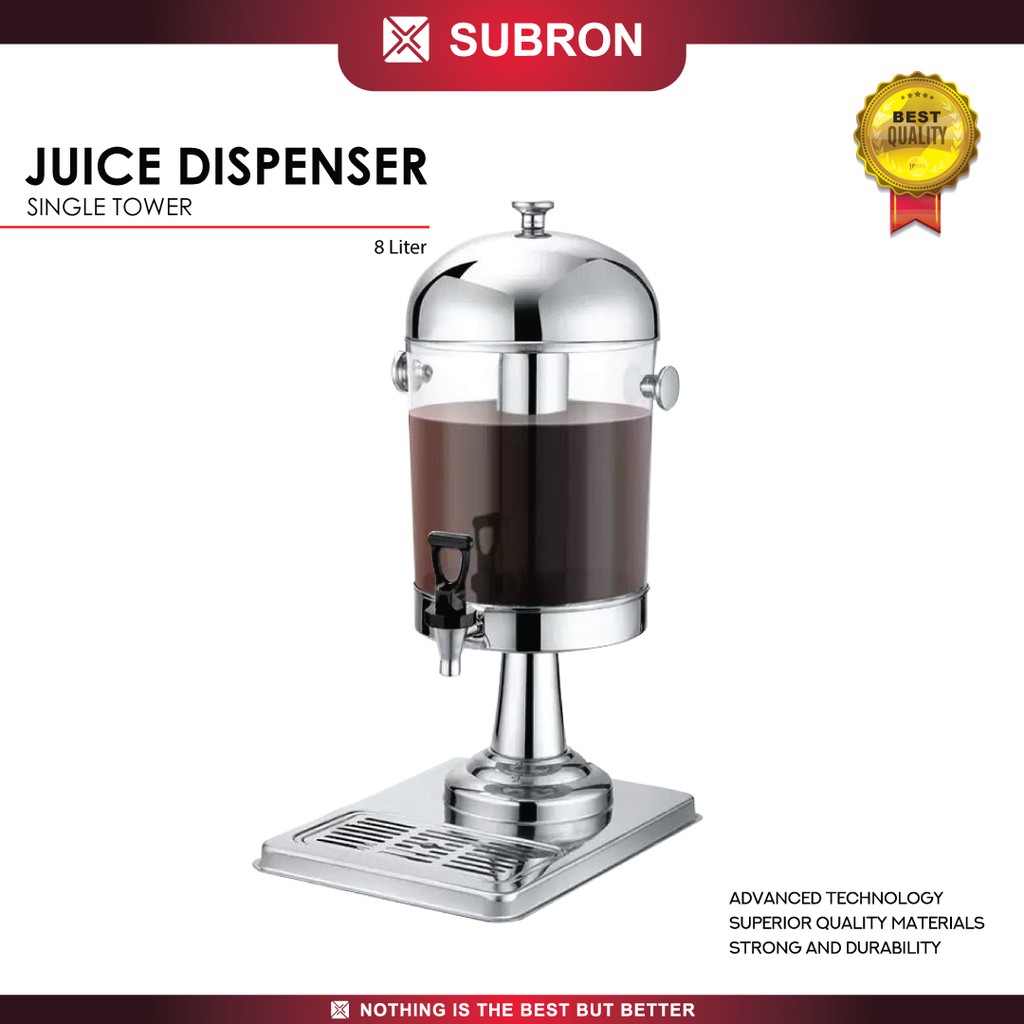 Jual SUBRON Juice Jus Dispenser Tower Minuman 8 Liter Single Stainless