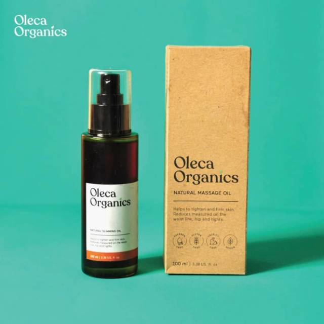 Oleca Organics Natural Slimming Oil NATURAL HALAL teregistrasi BPOM minyak pijat kurus slimming