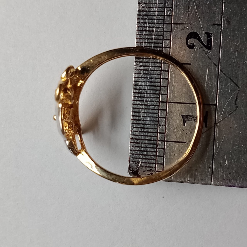 Cincin Emas 17K - 1.2 gr Kadar 750 - 771