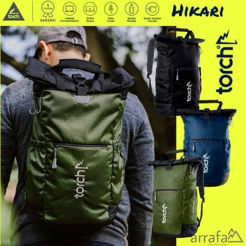 Tas Ransel Backpack Torch Hikari 19+2L Original / Tas Punggung / Adventure / Tas Sekolah