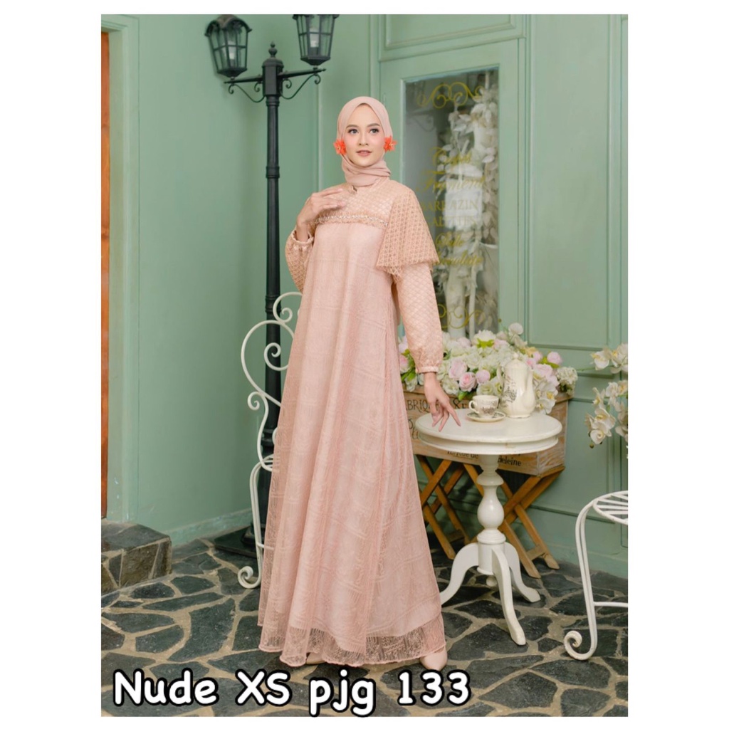 Alyssa Dress Nude XS by Ainayya