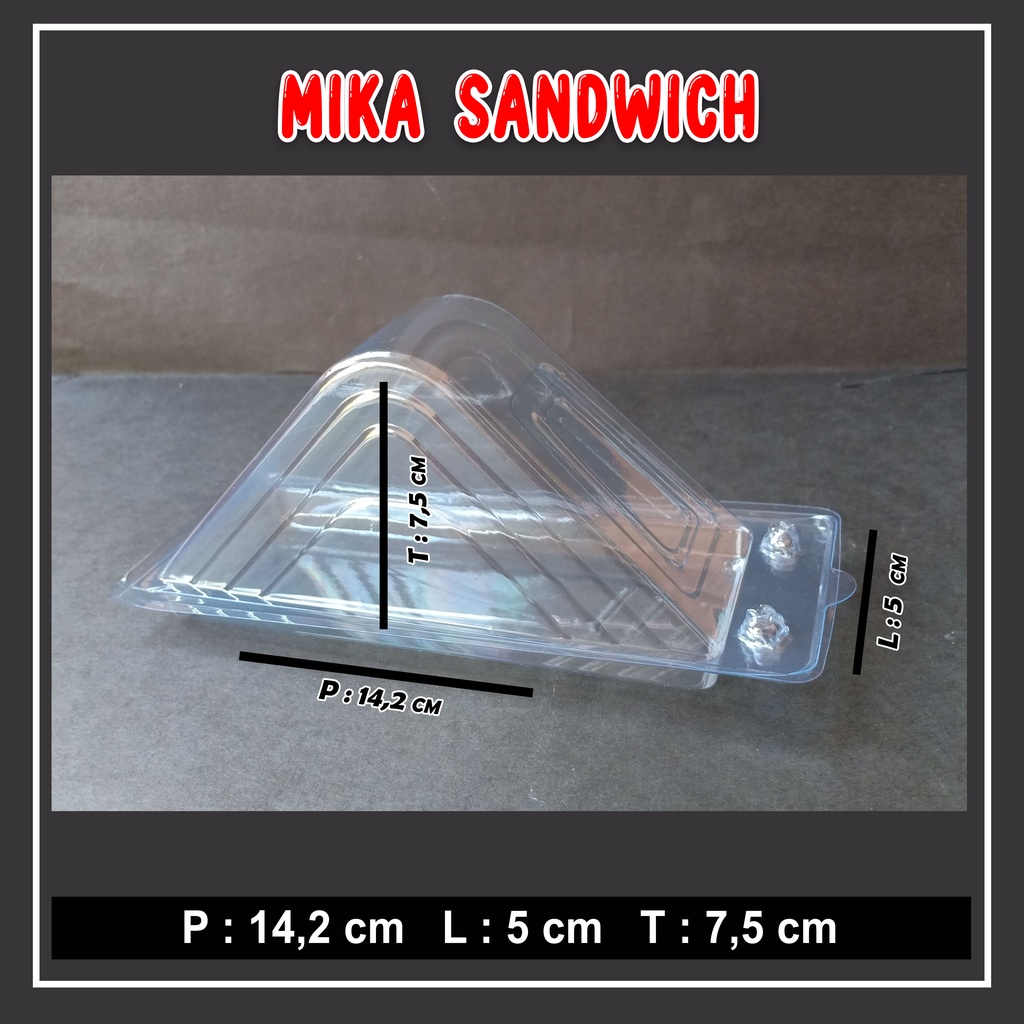 (ISI 50) MIKA SANDWICH TEMPAT ROTI TRAY SANDWICH MIKA ROTI