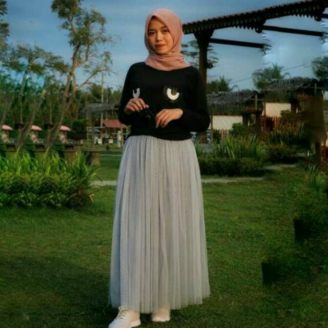 Style Hijab Casual Rok Tutu - Gallery Islami Terbaru