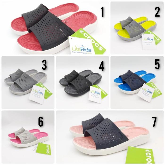 Sandal Crocs Pria Literide Slide Man Restock