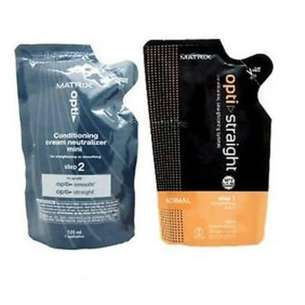 ☇ Matrix Optistraight / Opti Straight Mini 125ml step 1 dan step 2 Smoothing Rambut ☺