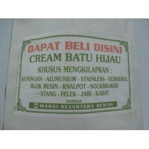 Krim Batu Hijau Pengkilap Original