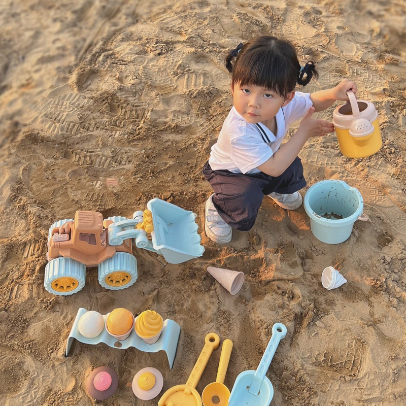 Mary Summer Sand for Play Yard Garden Sand Tool Beach Bucket Mainan Anak Tk4 5 6 Pantai Halaman Belakang Untuk Bermain A