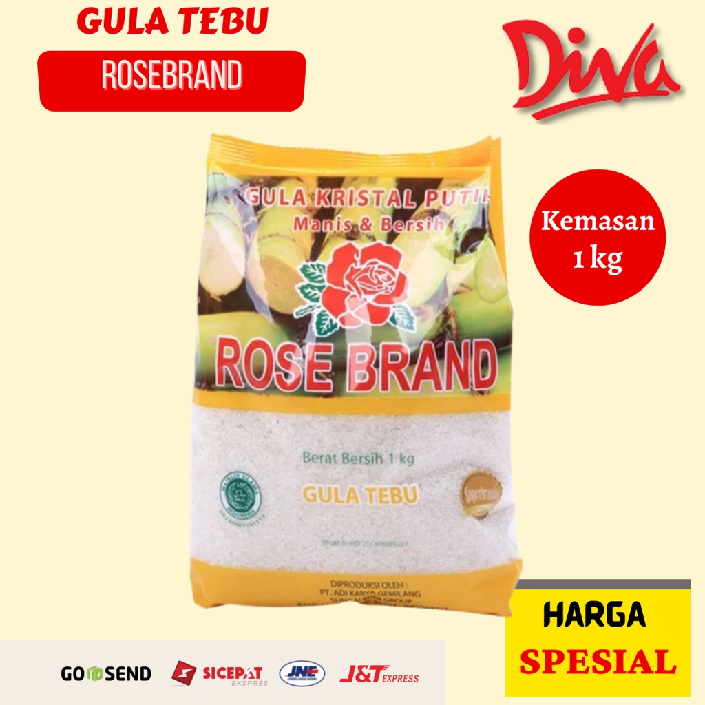 

[1kg] Gula Tebu Rosebrand / Rose Brand Sugar