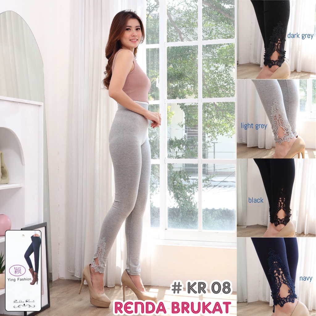 Koleksi Legging Renda Brukat Kaki Import Wanita / Legging Renda wanita panjang / legging panjang / legging Brukat PJ wanita