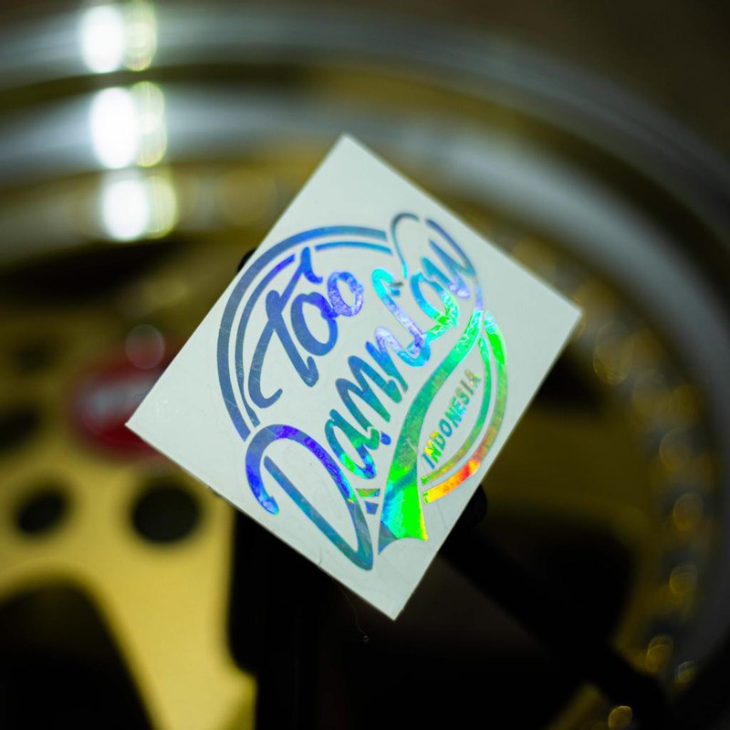

Stiker Hologram Bulat