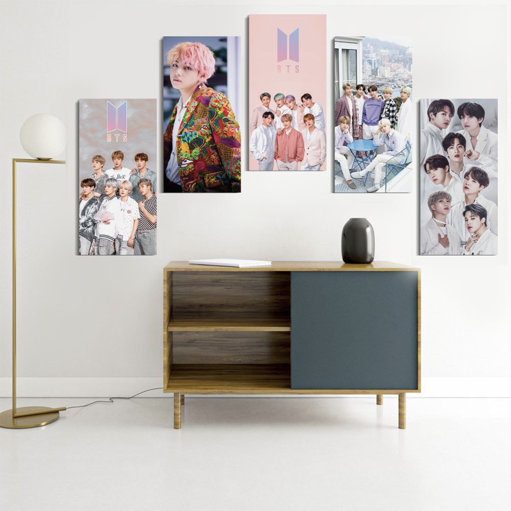 Pajangan Poster Kayu BTS WALLDECOR Kamar Hits Korean Style Hiasan Ruang Tamu Dekorasi Kayu KPOP BTS