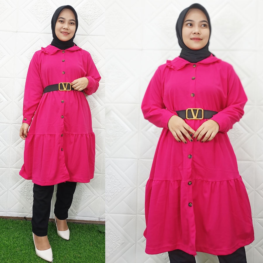 SETELAN ORIYA TUNIK FREE GESPER DAN CELANA HITAM SET GL FASHION