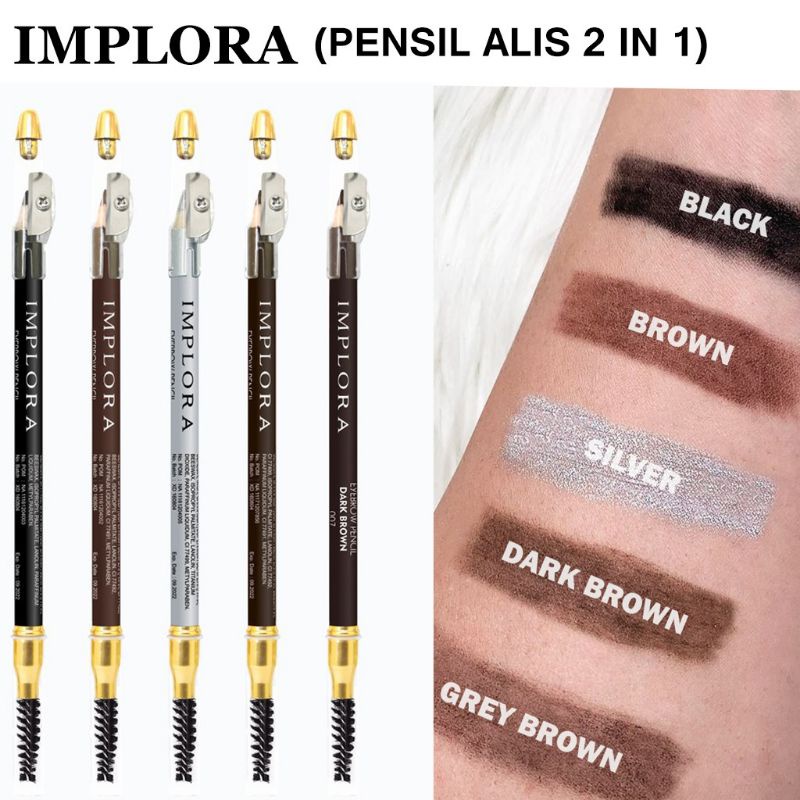 Implora Eyebrow Pencil | Eye Brow Pencil | Pensil Alis