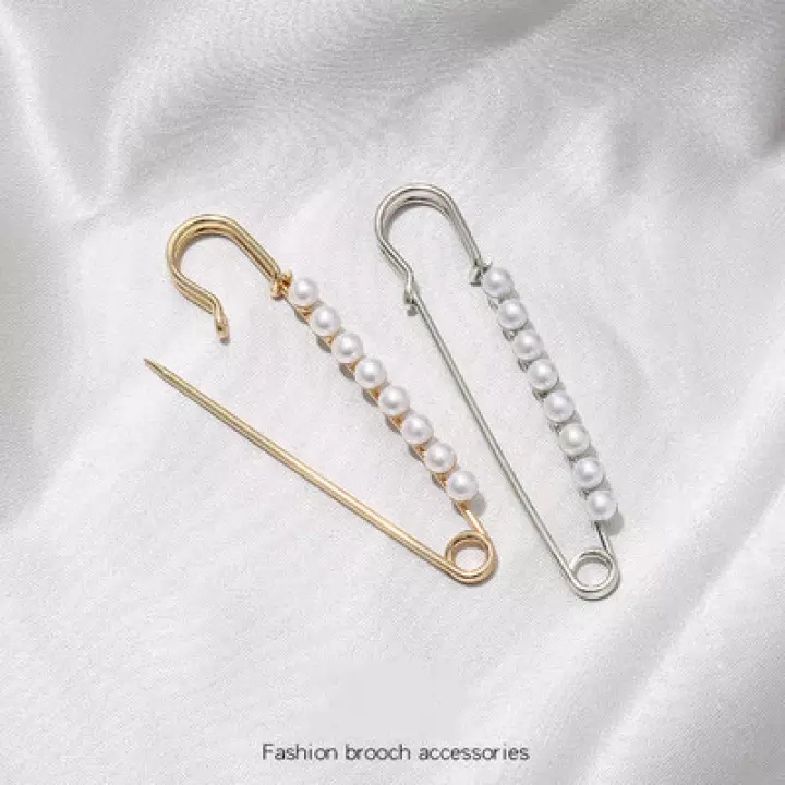 Simulated Big Pearl brooch Pins