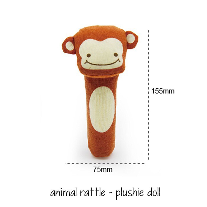 Mainan Bayi Boneka Rattle Stick/Animal Rattle Baby Toys Bisa Bunyi/Rattle Genggam Pencet