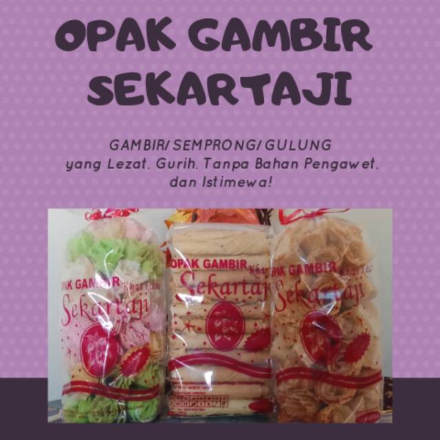 

Gambir/ Semprong/ Gulung Sekartaji