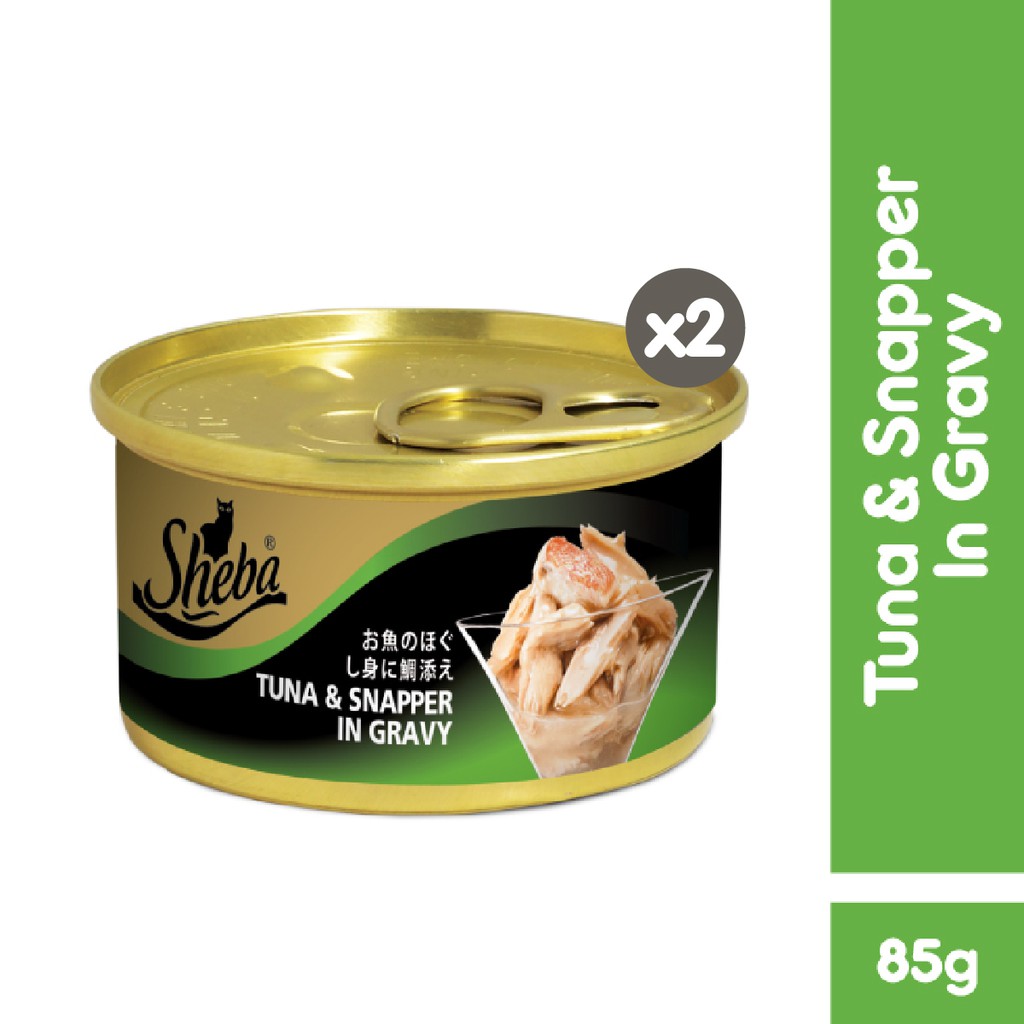 Sheba® Makanan Kucing Basah Can 85gr - Isi 2-Tuna & Snapper