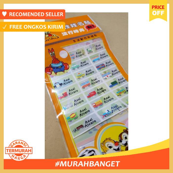 

Stiker - Label Nama Waterproof Vehicle. - Pengikat & Perekat