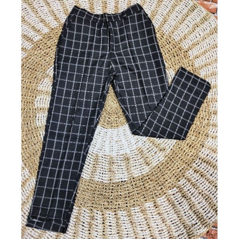 Celana kotak Tartan Bluo pants