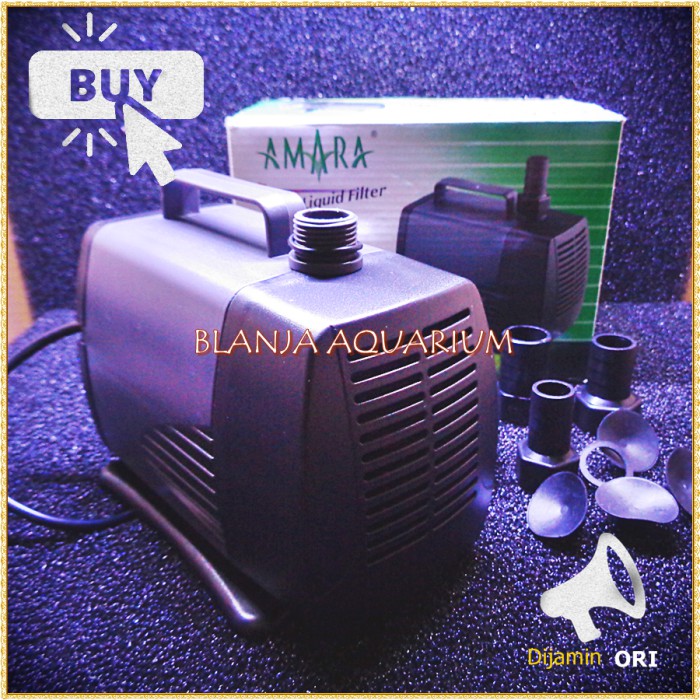 Barang Original Pompa Celup Hidroponik Amara 107 Naik 5 Meter 5000 L Bisa COD Blanja Aquarium