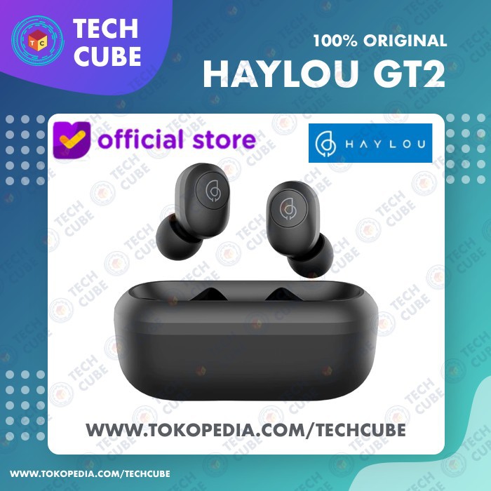 Jual Haylou GT2 TWS Wireless Earphone Bluetooth 5.0 Alt GT1 Pro - Hitam Spesial