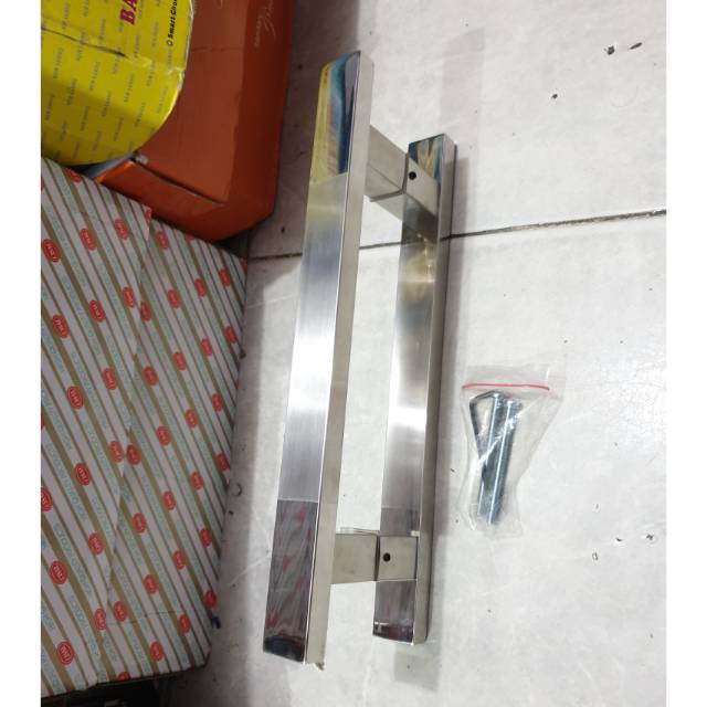 Handle pintu stainless baut tembus 33cm PROMO