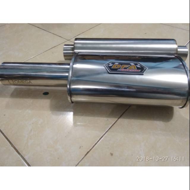 Knalpot mobil omega plus resonator setnlis AVANZA/AGYA/AYLA/GRANDMAX DLL