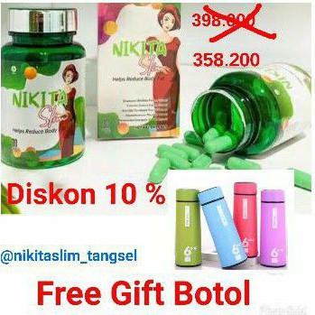 Nikita slim (FREE GIFT) slimming kapsul BPOM HALAL hokkyshop