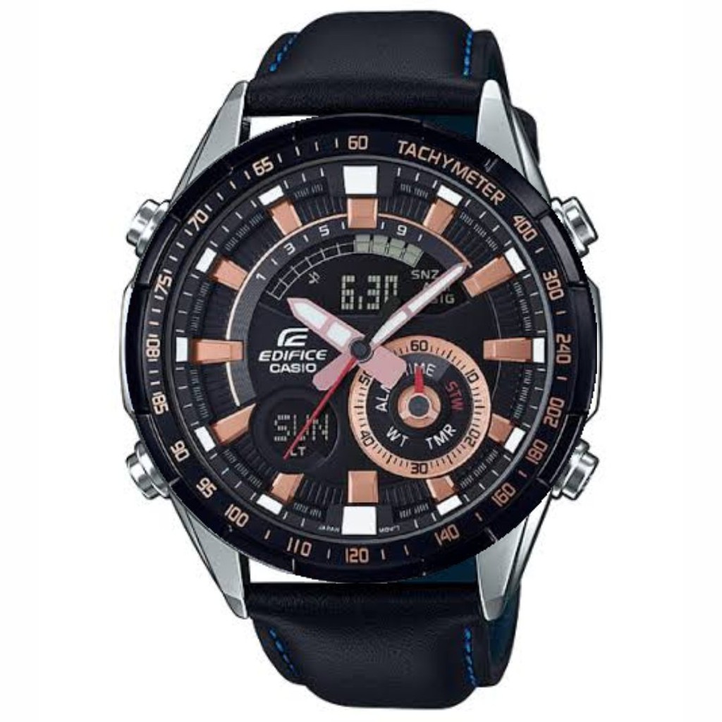Jam Tangan Pria Casio Edifice ERA600 Dual Force Leather