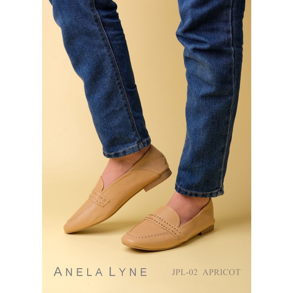 ANELA LYNE SEPATU LOAFERS LEATHER BASIANA APL-02 ORIGINAL