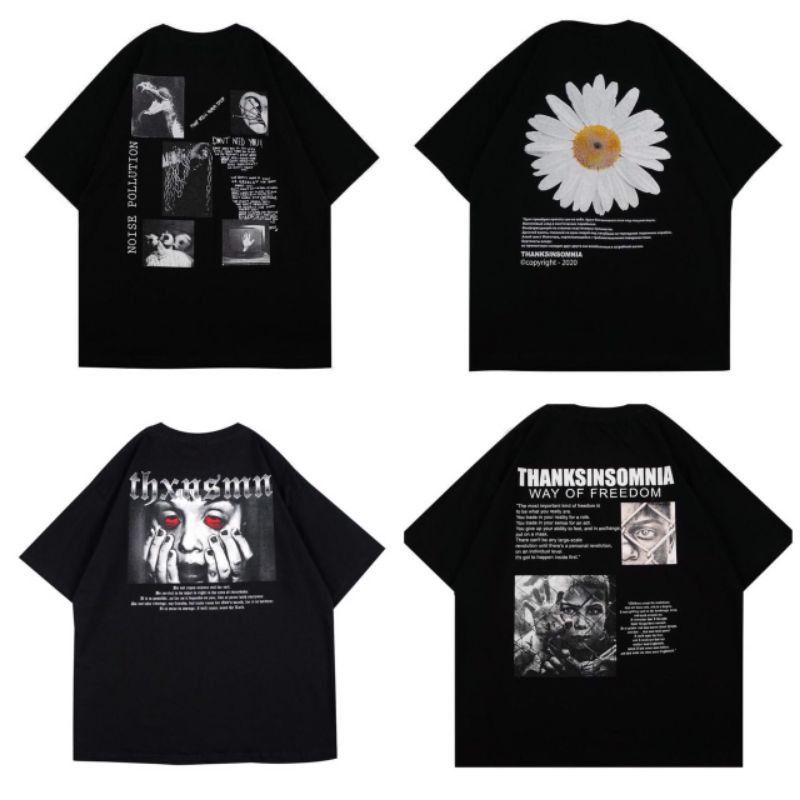 NEW ARRIVAL T-SHIRT THANKSINSOMNIA / KAOS DISTRO PRIA WANITA THANKSINSOMNIA / BAJU PENDEK ORIGINAL T