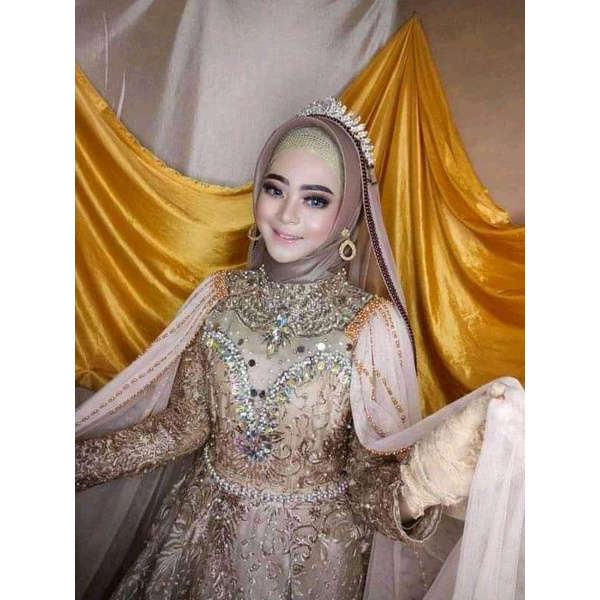 slayer bahu juntai/sayap pundak kebaya/selendang bahu pengantin