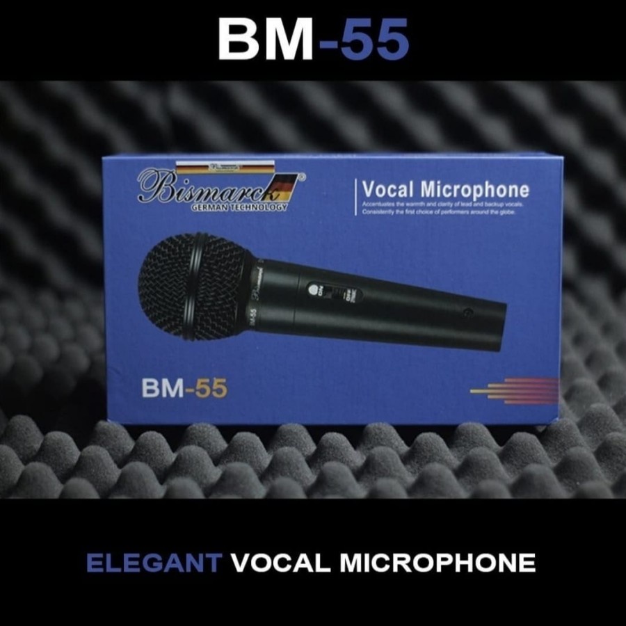 Microphone Mic Kabel Bismark BM 55 Germany Vokal Dynamic Original