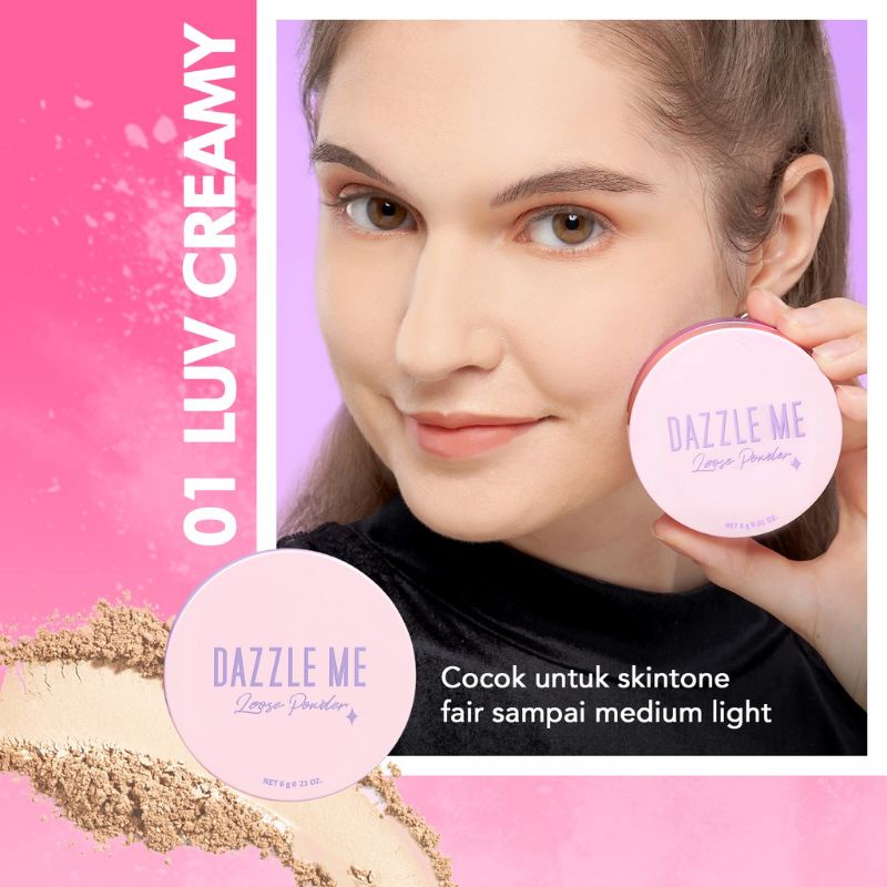 Dazzle Me Always Setting Loose Powder | Soft Smooth Long Lashting | Bedak Tabur