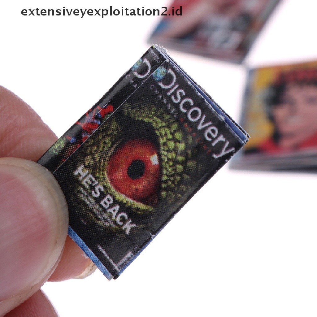 3pcs / set Miniatur Majalah Aksesoris Rumah Boneka 1: 12