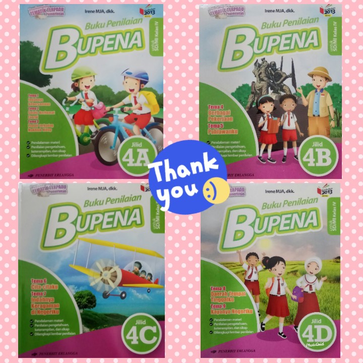 Bupena Sd Kelas 4 Jilid 4a 4b 4c 4d Kurikulum 2013 Shopee Indonesia