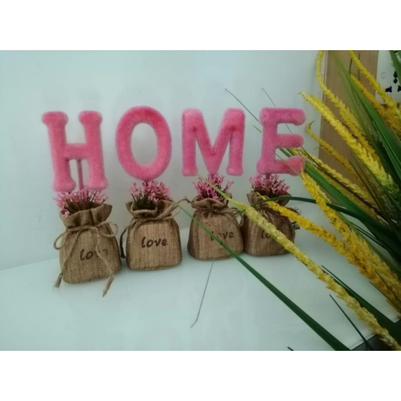 pajangan home pot karung Goni