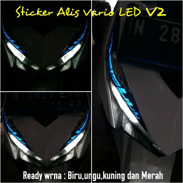 STIKER LAMPU LISTING / ALIS VARIO 2015, 2016, 2017