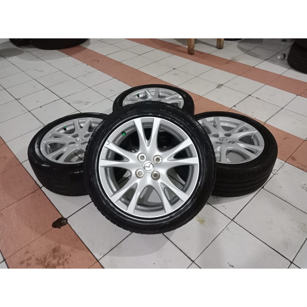 Jual Velg Mobil Seken Bekas Copotan Mazda Ring X Pcd X Plus Ban Shopee Indonesia