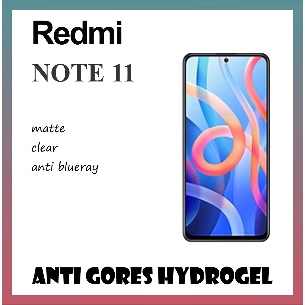 hydrogel redmi note 11