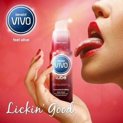 Vivo Lube Strawberry Aman Dikonsumsi - Lubricant Pelumas 60 gr