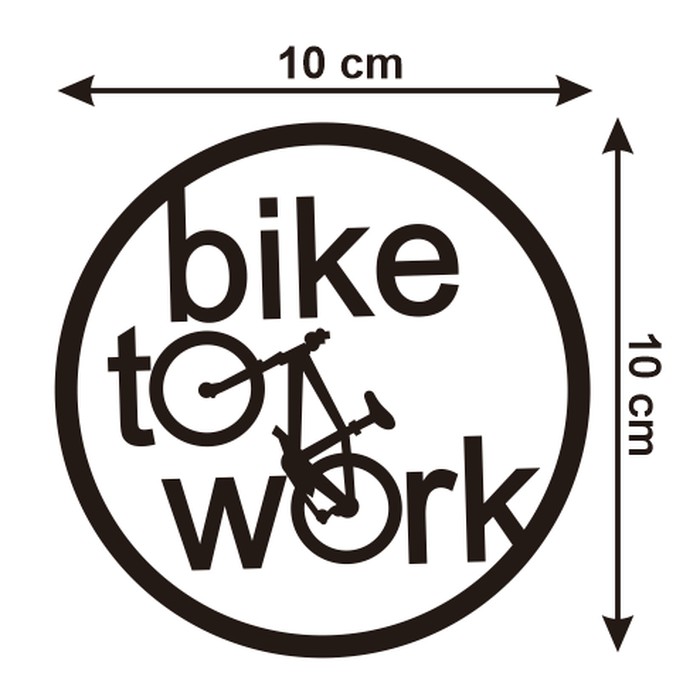 sticker bike to work