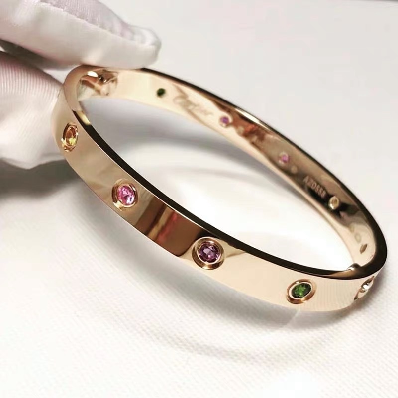 Fashion Warna Baru Berlian titanium steel rose gold Gelang