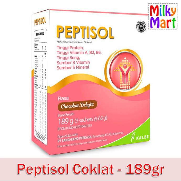 

[[BISA COD]] Peptisol Vanila / Coklat 190 gr 190gr - Coklat TERLENGKAP Kode 1420