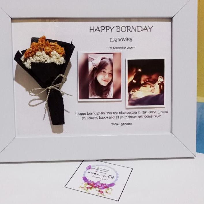 

Terbaik FRAME 6R FLAT PUTIH / KADO UNIK / FLOWER IN FRAME / KADO ULTAH / KADO PERNIKAHAN /HADIAH WIS
