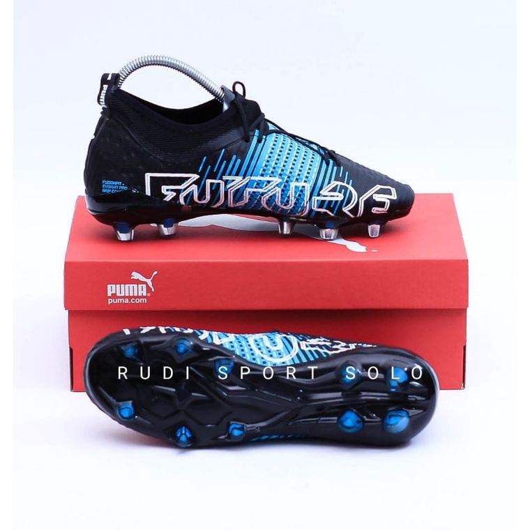 Sepatu Bola Superfly Semi Boots Puma Future Premium-Hitam Biru