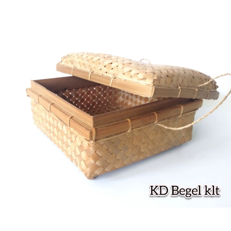 Keranjang Sokase Bambu Kotak /wadah Hempers Anyaman Bambu unik murah