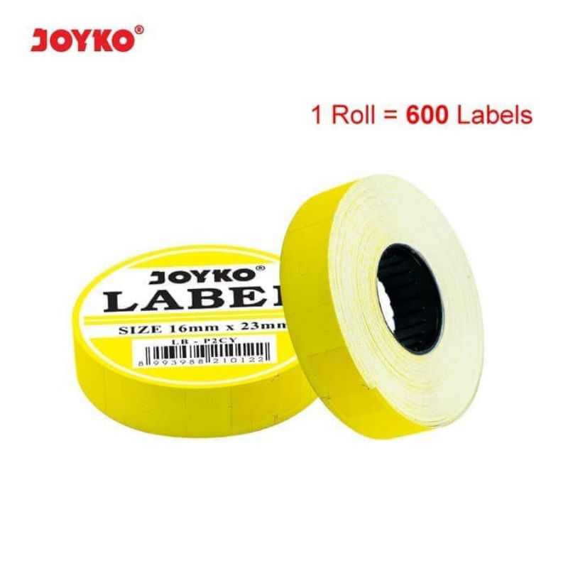 Label Harga Joyko 2Line Kuning LB-P2CY