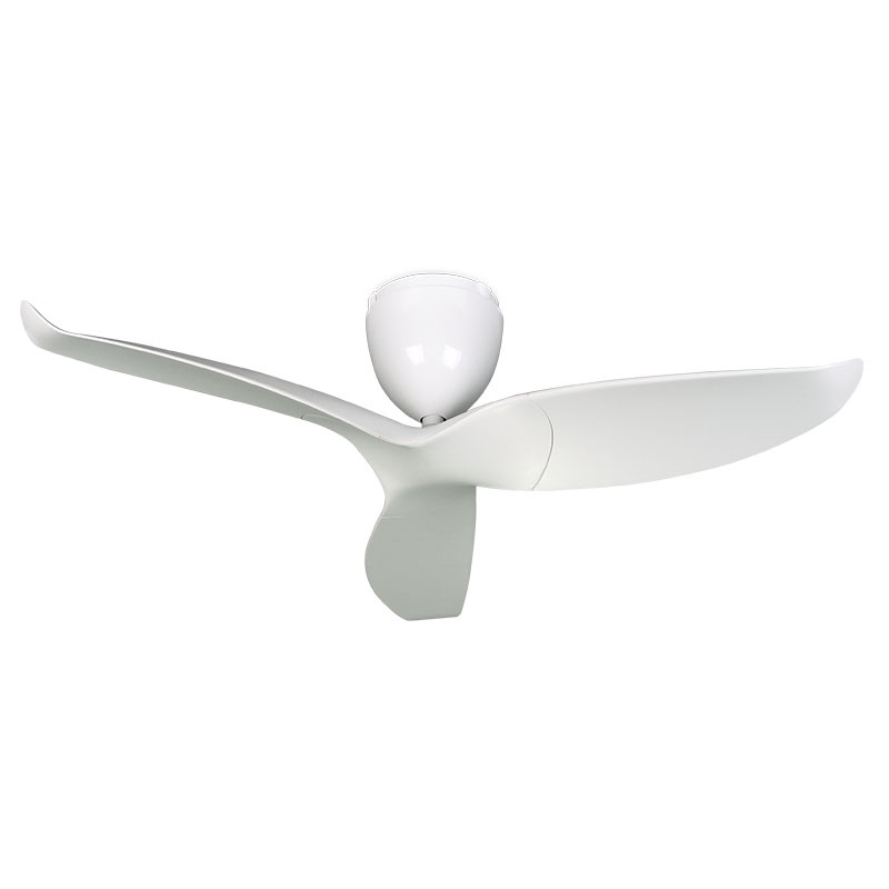 MT. EDMA 50in AERATRON-3 Kipas Angin Gantung - Plafon (White,Brushed Silver)