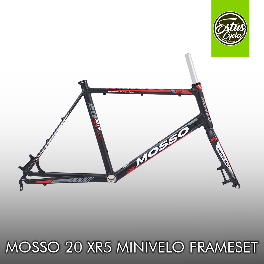 Frame Sepeda Mosso 20XR5 Minivelo 20 Inch Disc Brake Alloy Mini Gili Velo Estus Cycles